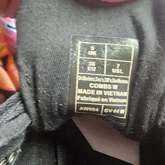 Dr Martens Black Womens Combs Boot Black AW004 6V 04 W - Picture 8 of 12